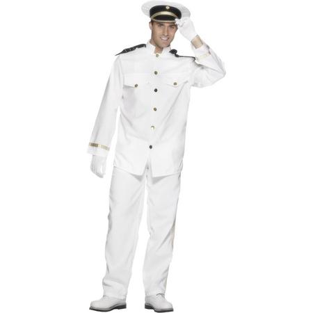 Kapitein kostuum wit | Verkleedkleding heren maat XL (56-58)